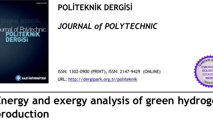 White paper — Energy and Exergy Analysis of Green Hydrogen Production