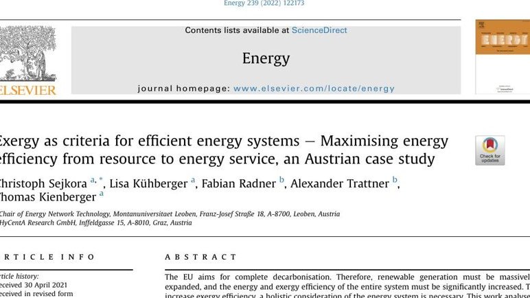 White paper — Exergy as Criteria for Efficient Energy Systems: Maximising Energy Efficiency from Resource to Energy Service
